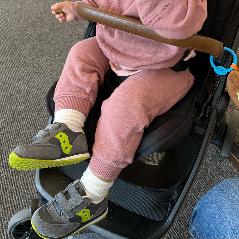 Saucony Gray and Yellow Kids Shoes